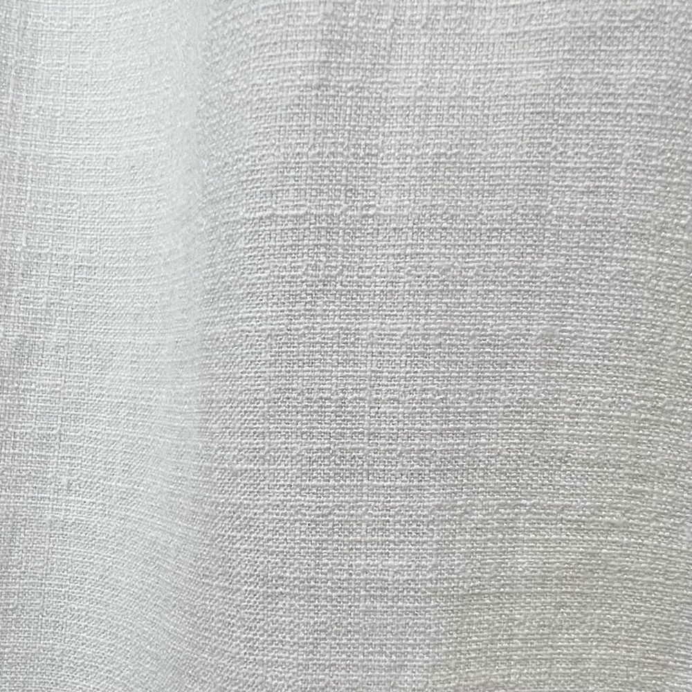 Eileen Fisher White Linen Blend Waist Tie Midi Sleeveless Dress Resortwear - Picture 7 of 9